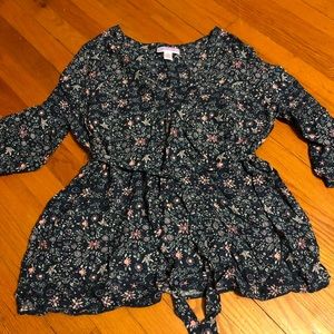 Motherhood Maternity Wrap Blouse